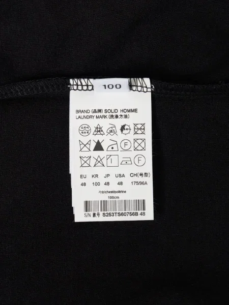 Tricou Solid Homme negru