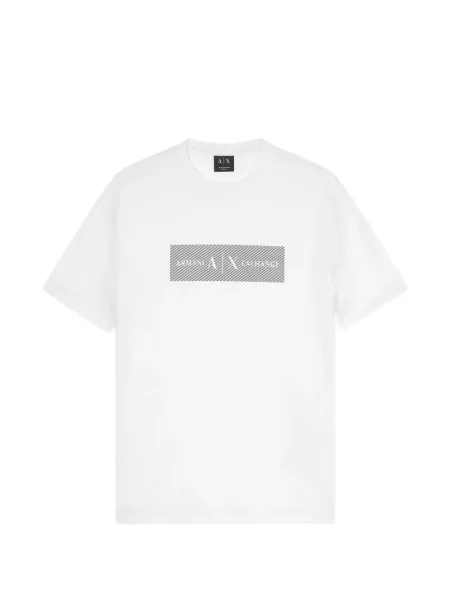 Tricou Armani Exchange cu imagine alb