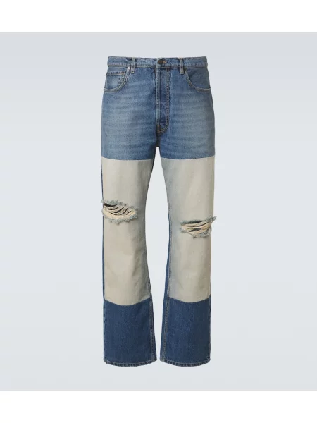 Džínsy s rovným strihom Maison Margiela modrá