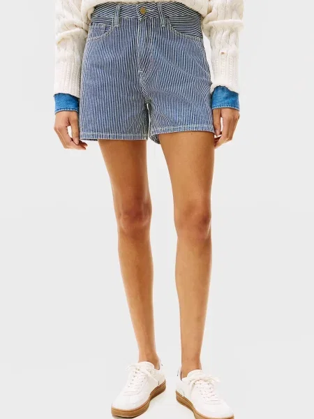 Мини джинсовые шорты Tommy Hilfiger в полоску