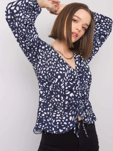 Bluză Fashionhunters albastru