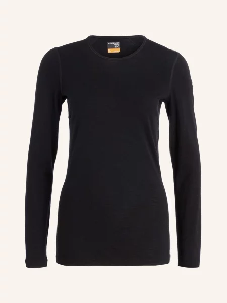 Icebreaker Koszulka Funkcyjna Oasis Z Wełny Merino schwarz