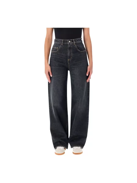 Szerokie jeansy Icon Denim czarne