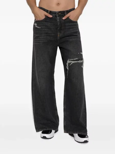 Blugi cu picior larg Diesel D-Rise negru