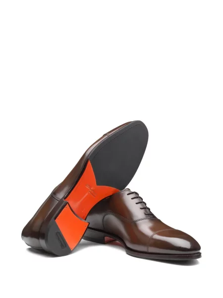 Oxford Santoni din piele maro