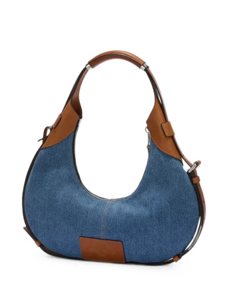 Geantă Moschino din piele albastru