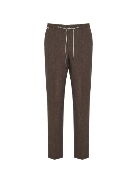 Pantaloni Corneliani cu cordon maro
