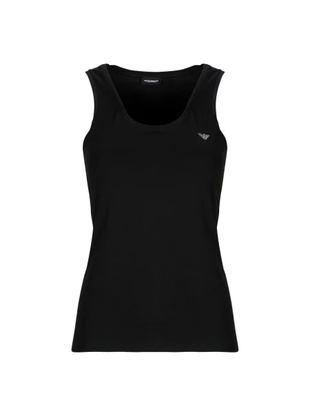 Majica brez rokavov Emporio Armani brez rokavov črna