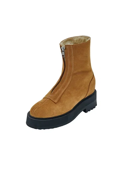 EDITED Botine Zuleika cămilă maro