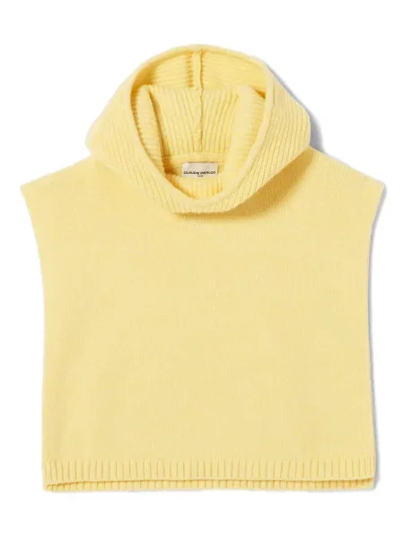 Fular Claudie Pierlot cu glugă galben