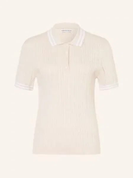 Röhnisch Dzianinowa Koszulka Polo Classic beige beżowe