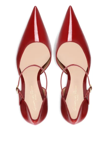 Pantofi cu toc Gianvito Rossi din piele roșu