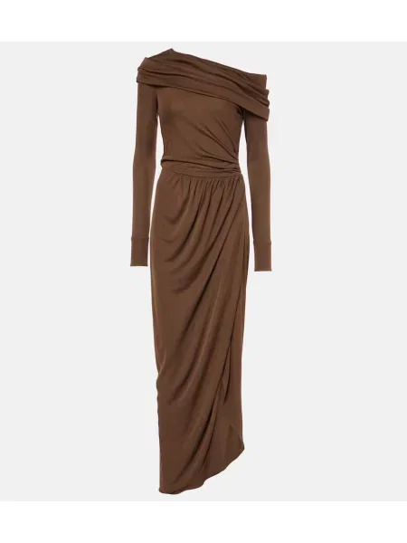 Jersey obleka Oscar De La Renta rjava