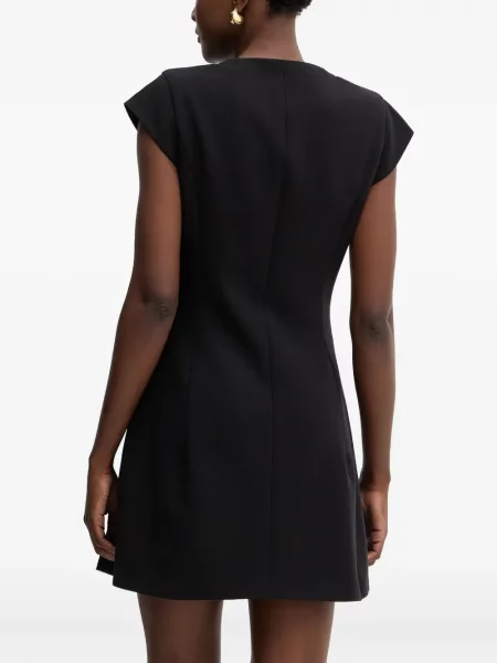 Rochie mini Guess cu decolteu în V negru