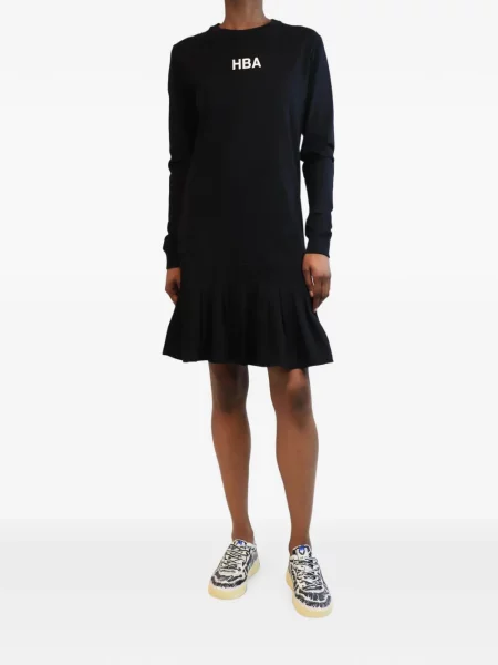 Lung rochie mini Hba cu autograf negru