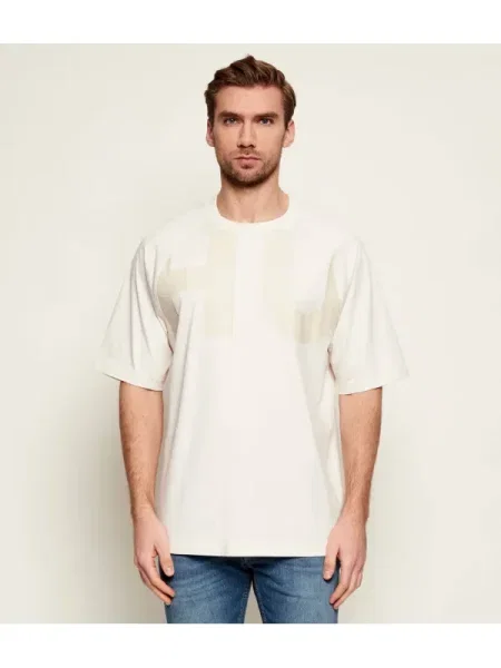 Hugo Blue Tricou Nalftee | Loose fit bej