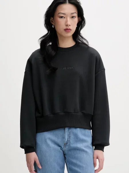 La Mania bluza z bawełną HARDY czarna