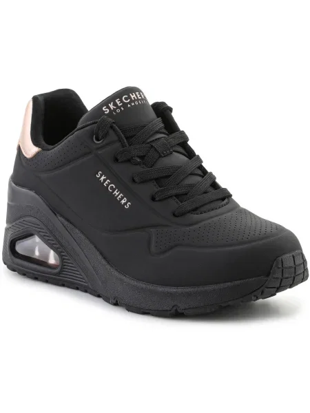 Éksarkú félcipő Skechers fekete
