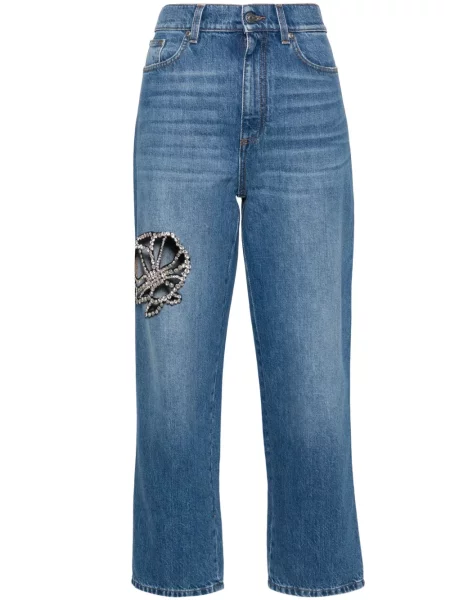 Blugi Stella Mccartney de cristal albastru