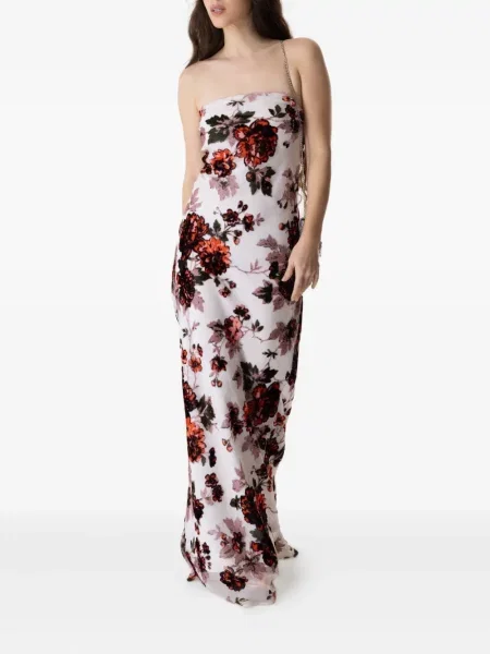 Rochie Rodarte cu model floral cu imagine alb