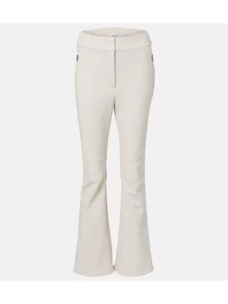 Jeździć na nartach spodnie dresowe Yves Salomon dzwony białe