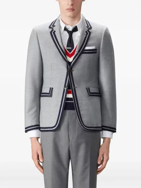Costum Thom Browne de lână gri