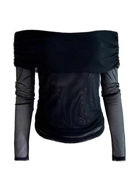 Top Taylor plasă negru