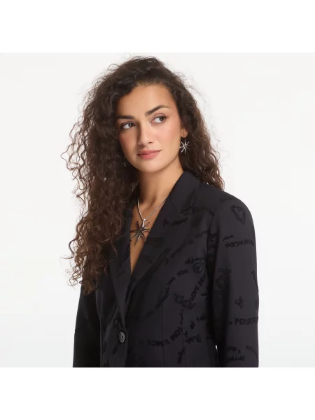 Παλτό Desigual Dora Coat Black S μαύρο