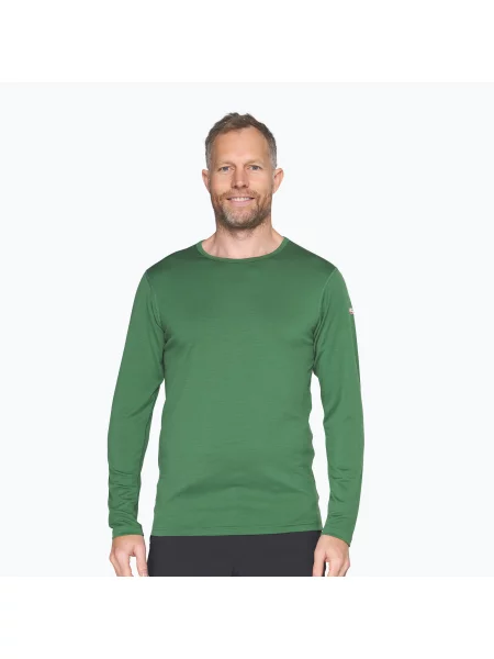 Мъжки термоактивен суитшърт Devold Breeze Plus Merino clover зелено