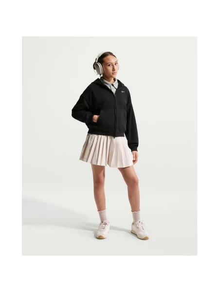 Bluza z kapturem dziecięca Nike Sportswear Studio Fleece Full Zip XS czarny