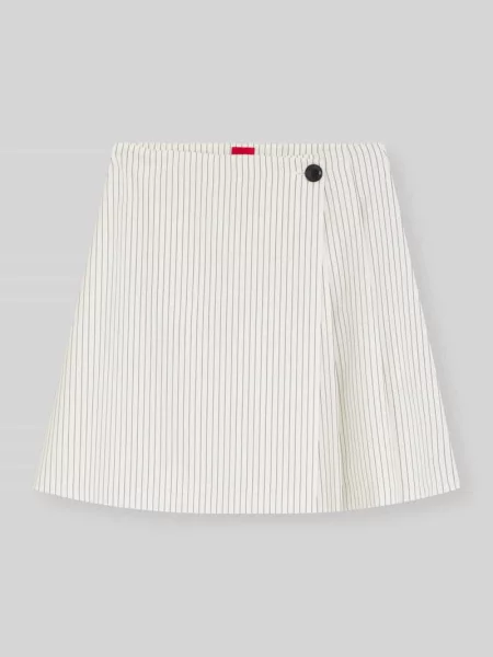 Mini spódnica z efektem kopertowym Hugo biała