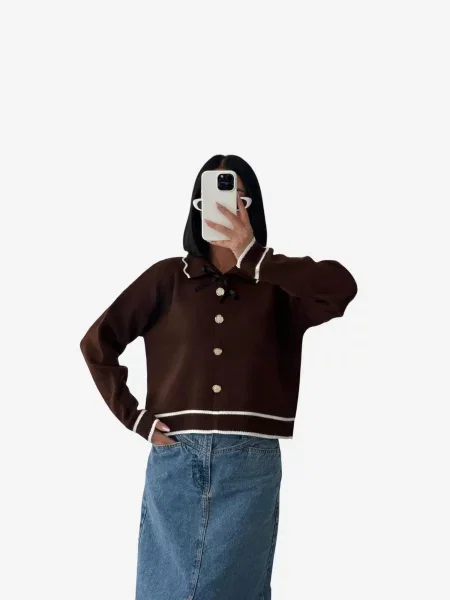 My fashion Pulover Pullover' smeđa