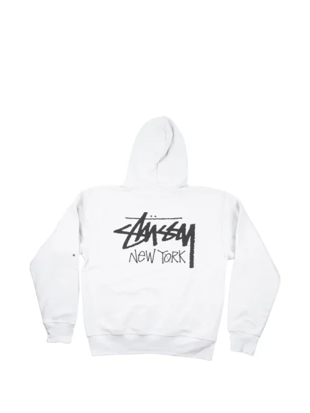 Hanorac cu glugă Stüssy alb