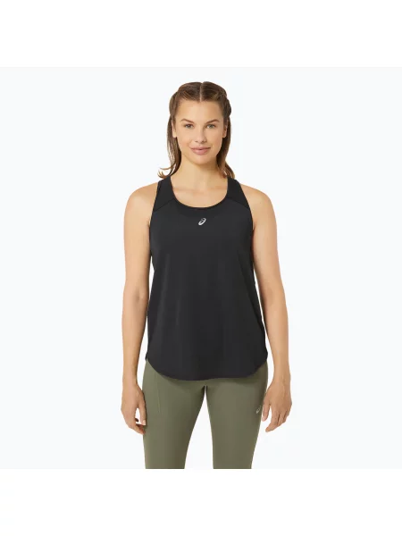 Běžecké tílko tank top ASICS Road Tank performance black černé