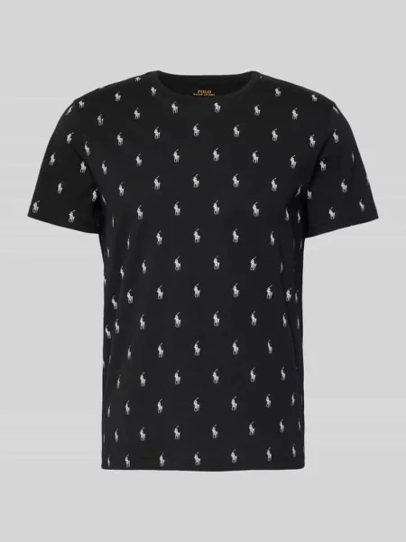 Polo Ralph Lauren t-shirt piżamowy wzorzysta czarny