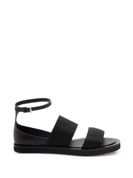 Sandale Max Mara din piele fără toc negru