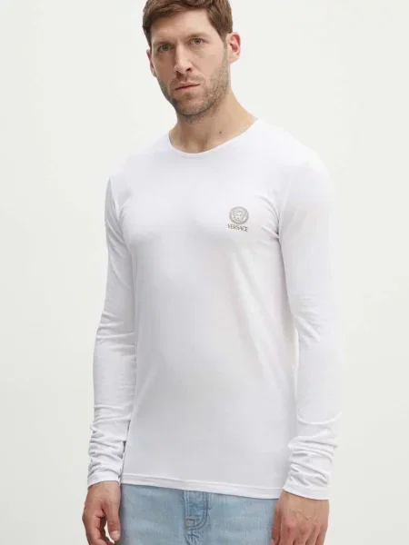 Tricou mânecă lungă Versace alb