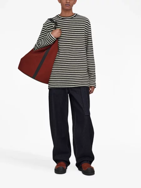 Vilnonis marškinėliai Jil Sander juoda