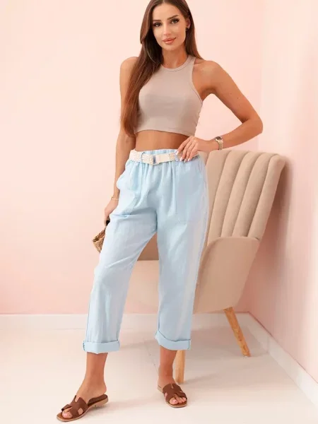 Pantaloni Kesi Włoski de in albastru