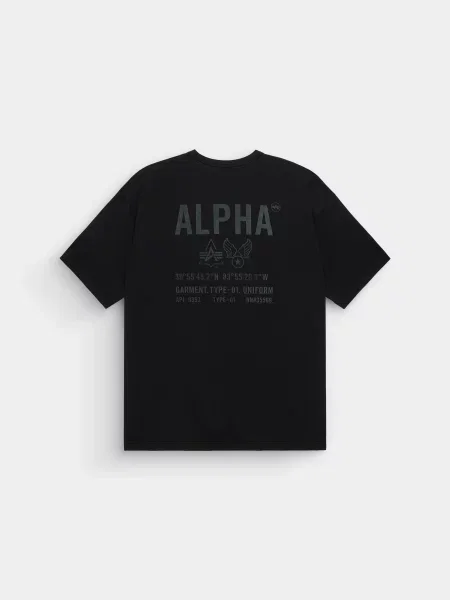 Жіноча Футболка Alpha Industries RELAXED UNIFORM TEE чорний