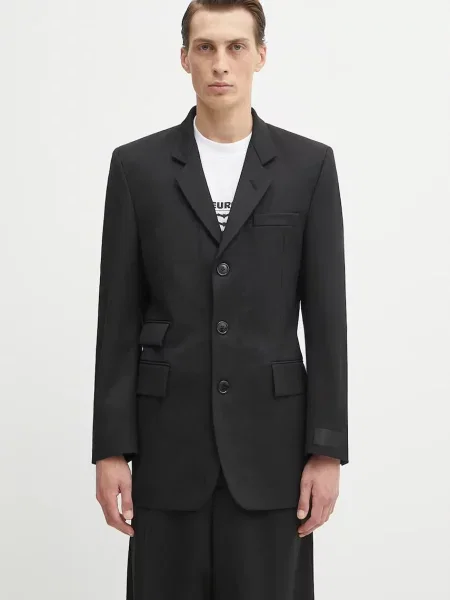 VETEMENTS geacă de lână Fitted Zip Tailored negru