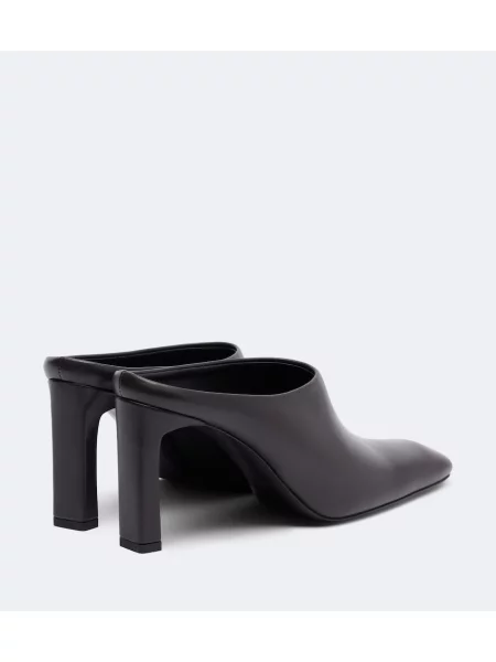 Papuci tip mules Toteme din piele maro