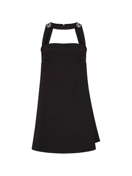 Rochie mini Alina cu gât halter negru