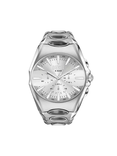 Ρολόι Diesel D-Curve Chronograph Ασημί