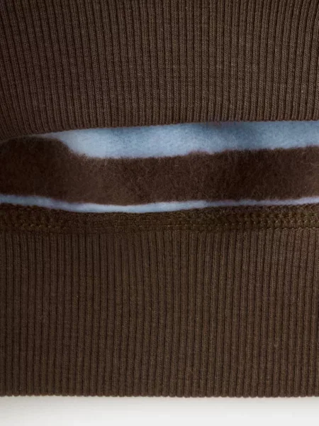 Bluza w paski z nadrukiem Dzieci lata MANGO KIDS brązowy