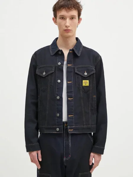 Icecream farmerdzseki Oil Stained Trucker Jacket kék