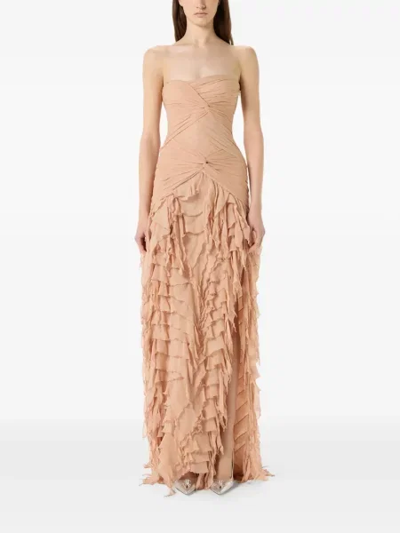 Rochie maxi Blumarine cu volane