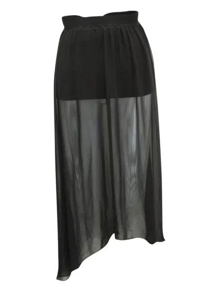 Fustă midi Alice + Olivia transparente până la genunchi negru