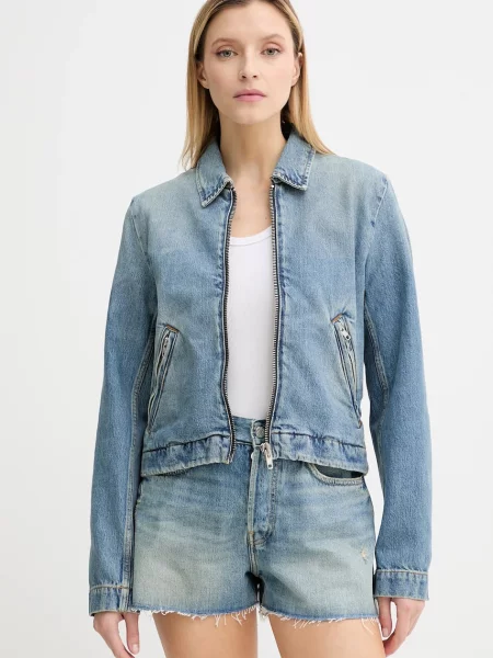 Won Hundred geacă jeans de tranziție albastru