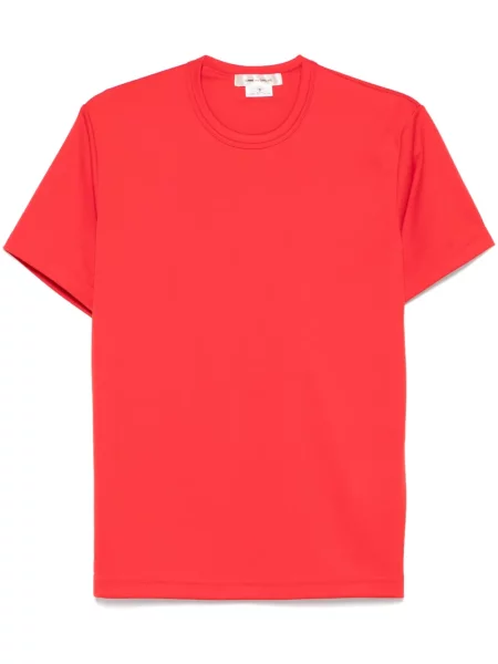 Tricou Comme Des Garçons cu decolteu rotund roșu